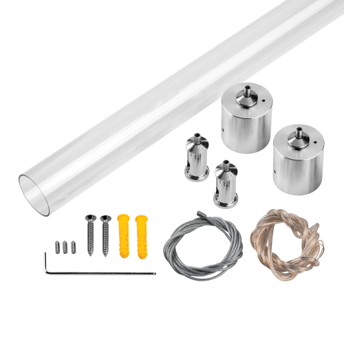 Комплект подвесного гориз крепежа двойной Profiled круглого силикон профиля 4428хх с PVC трубкой Profiled 442893