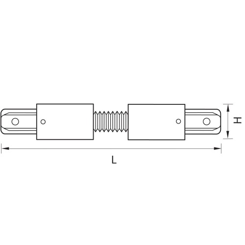 Соединитель регулируемый гибкий однофазный для встраиваемых треков Barra 501156