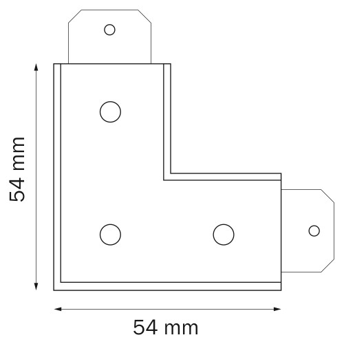 Соединитель PRO L-образный Teta 505127