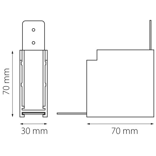 Соединитель PRO L-образный на стену Teta 505136