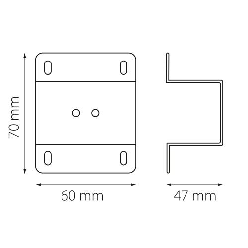 Планка крепежная к треку PRO для монтажа в потолок из гипсокартона Teta 505161