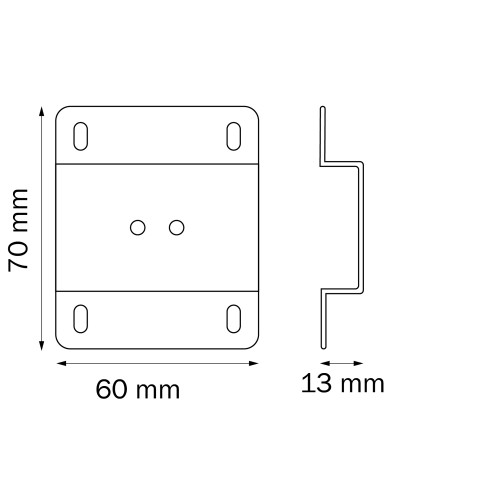 Планка крепежная к треку PRO для монтажа в натяжной потолок Teta 505170