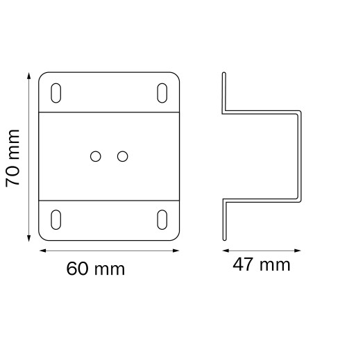 Планка крепежная к треку PRO для монтажа в потолок из гипсокартона Teta 505171