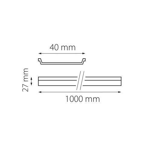 Экран декоративный для трека PRO 220V, 1 метр Teta 505217