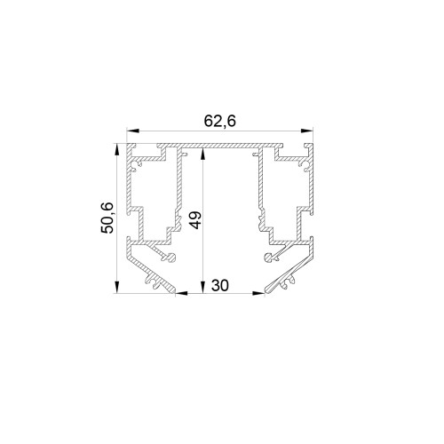 Трек встраиваемый под гарпун TETA PRO 3м Teta 505437