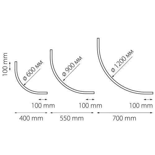 Трек 24V однофазный дуговой Linea 506057