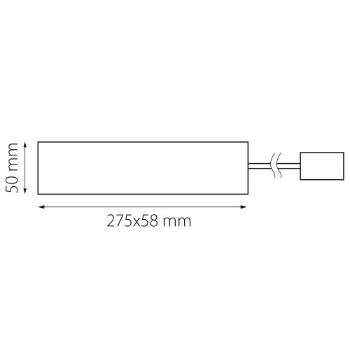 Крышка д/блока питания накладная д/св-ков 207ххх/237ххх/267ххх с кабелем 1м к треку DUE DUE 507007