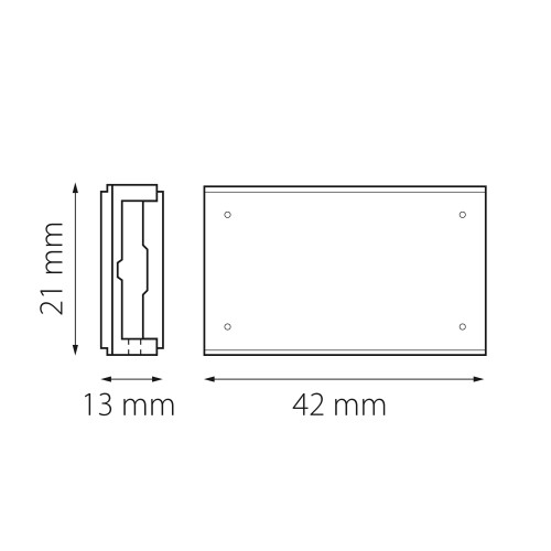 Соединитель трековый однофазный 48V I-образный DUE DUE 507107