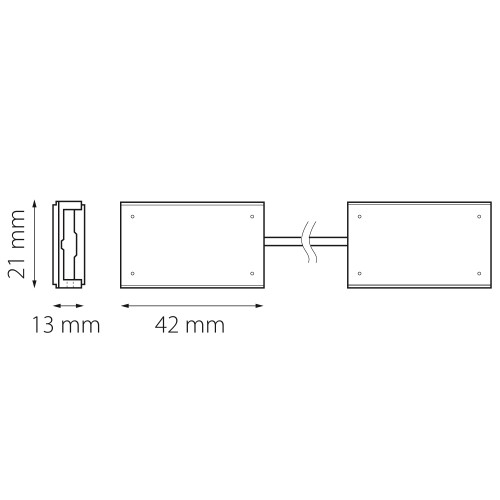 Соединитель трековый однофазный 48V регулируемый гибкий DUE DUE 507157