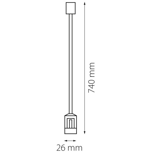 Крепление потолочное трековое DUE DUE 507177