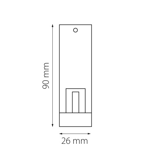 Крепление потолочное трековое DUE DUE 507187