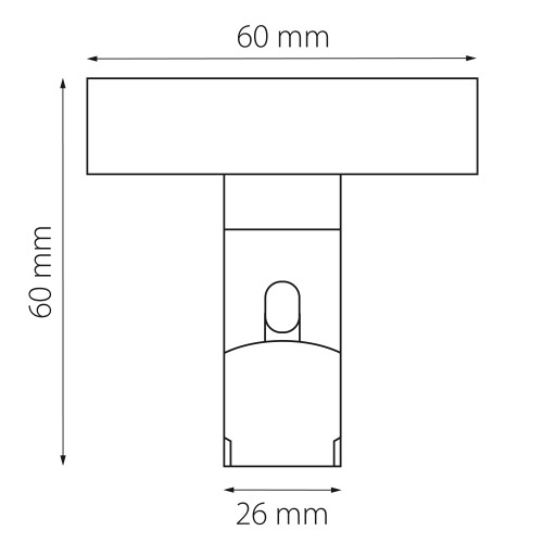 Крепление для питания 48V потолочное трековое DUE DUE 507197