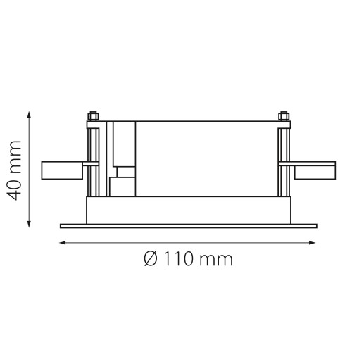 База для подвода  питания встраиваемая Nove 508117