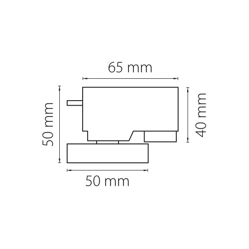 Трековое крепление с 1-фазным адаптером к 05101x/05105х/21444x Asta 592017