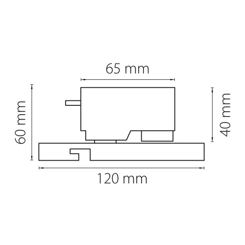 Трековое крепление с 1-фазным адаптером к 21383х/21483х Asta 592069