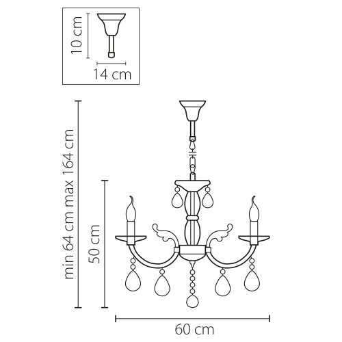 Люстра подвесная Stregaro 694061