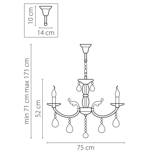 Люстра подвесная Stregaro 694082
