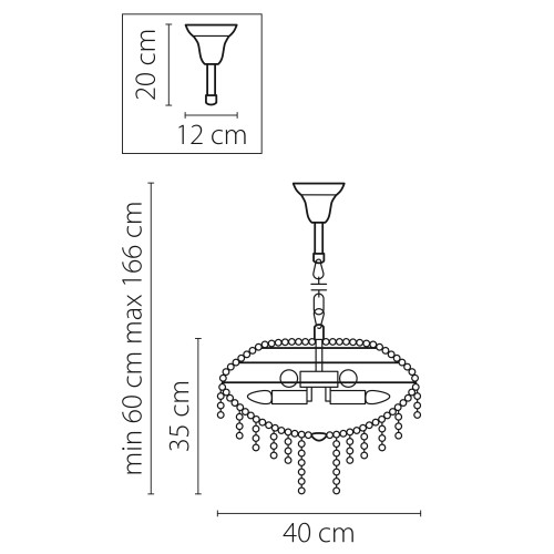 Люстра подвесная Classic 700090