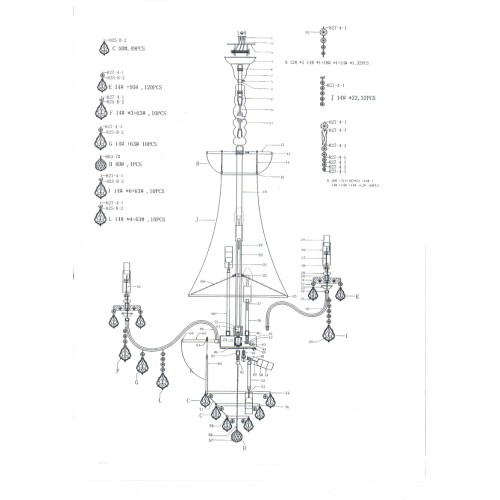 Люстра подвесная Classic 700294