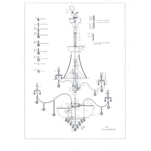 Люстра подвесная Classic 700511
