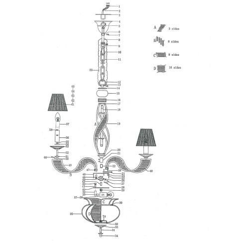 Люстра подвесная Alveare 702102