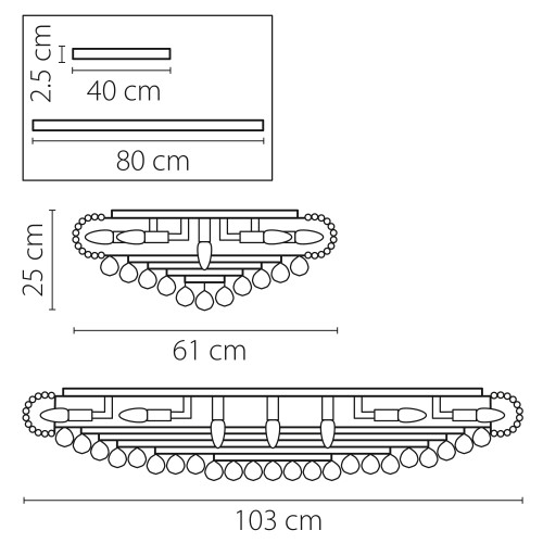 Люстра потолочная Monile 704212