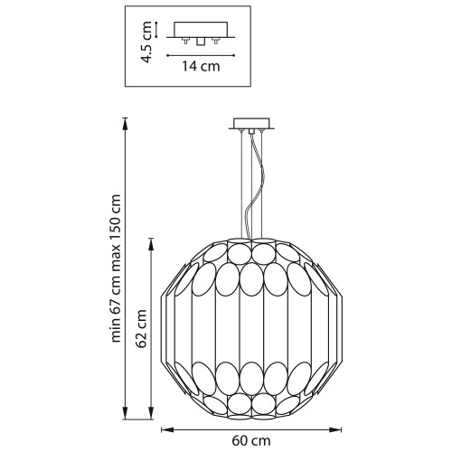 Люстра подвесная Siena 720807