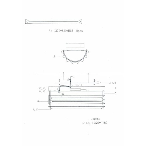 Светильник настенный Limpio 722660