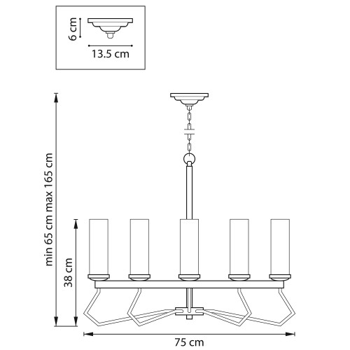 Люстра подвесная Flume 723085