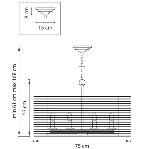 Люстра подвесная Zeta 728083