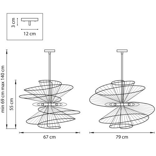Люстра потолочная Zeta 728183