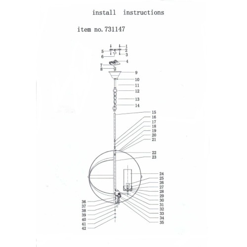 Люстра подвесная Cero 731147