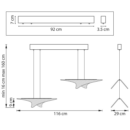 Люстра подвесная Varese 731323