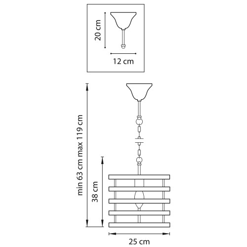 Люстра подвесная Epsilon 735010