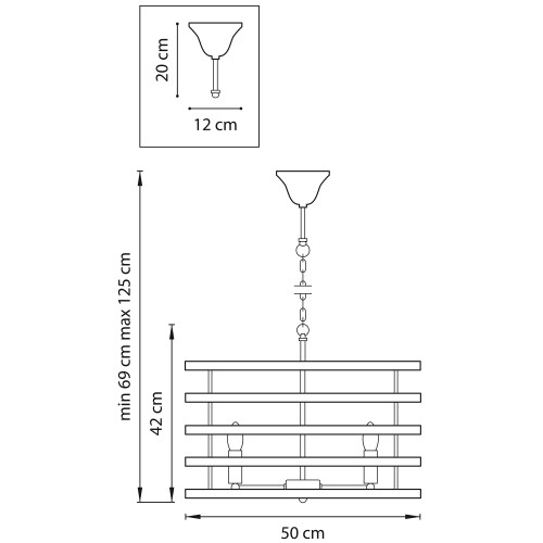 Люстра подвесная Epsilon 735050