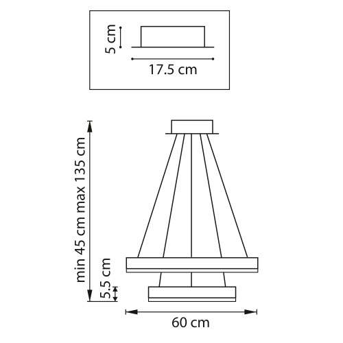 Люстра подвесная Rotonda 736427