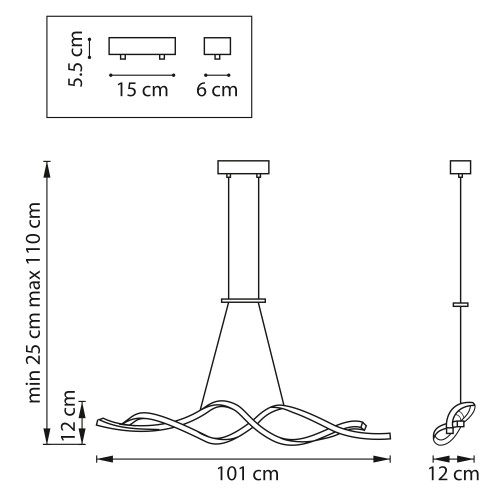 Люстра подвесная Rotonda 736437