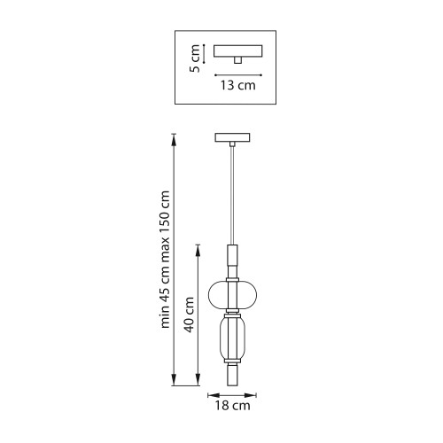 Люстра подвесная Emisfero 737527