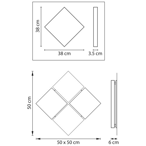 Настенно-потолочный светильник Emisfero 737626
