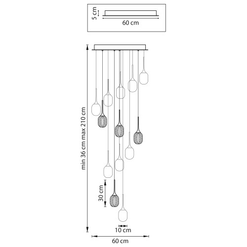 Люстра подвесная Acrile 738131