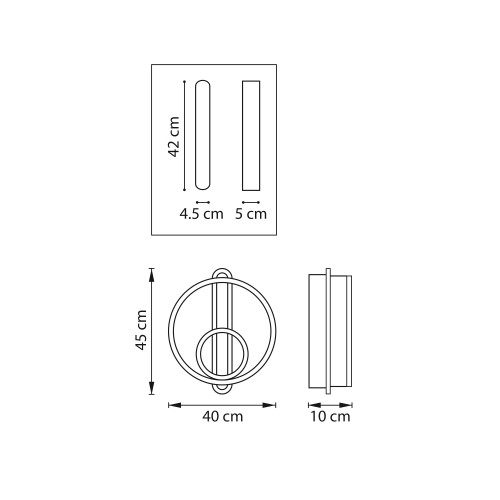 Настенно-потолочный светильник Undine 738667