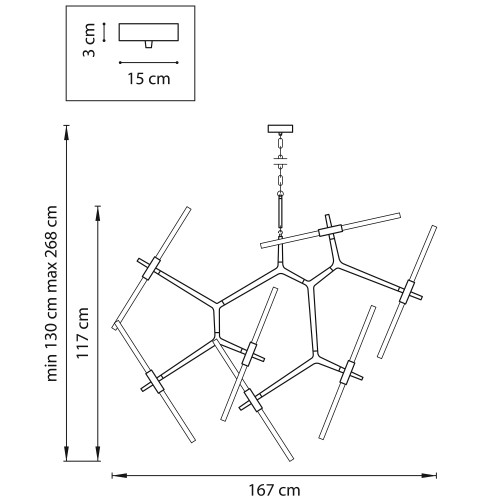 Люстра подвесная Struttura 742143