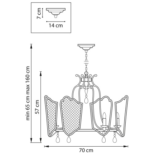 Люстра подвесная Castello 744077