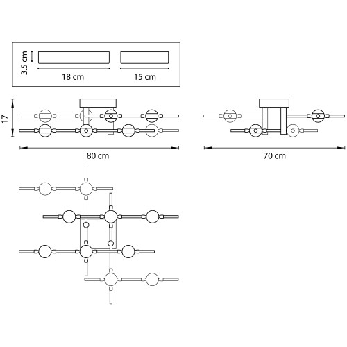 Люстра потолочная Bergamo 745147