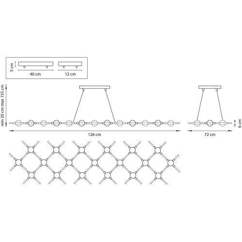 Люстра подвесная Bergamo 745347