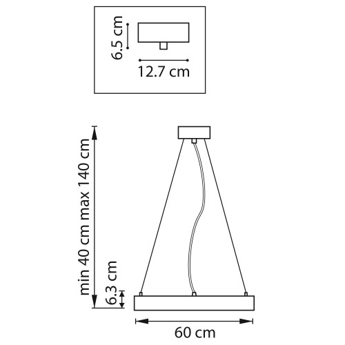 Люстра подвесная Saturno 748027