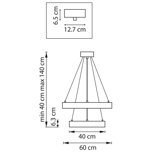 Люстра подвесная Saturno 748117