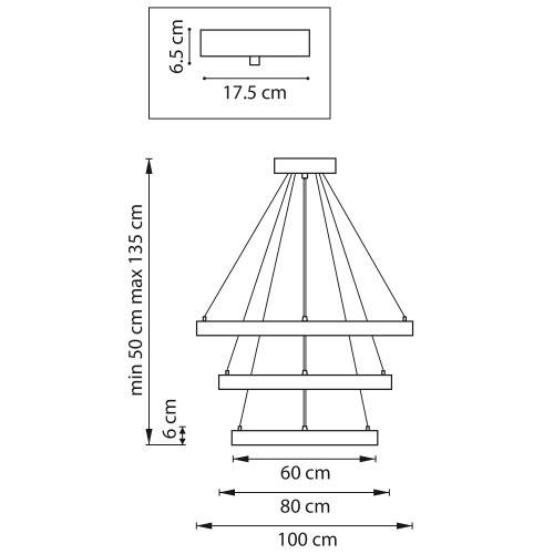 Люстра подвесная Saturno 748223