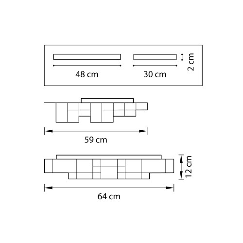 Светильник потолочный Favo 750161