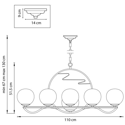 Люстра подвесная Enna 762117